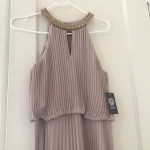 Champagne floor length dress